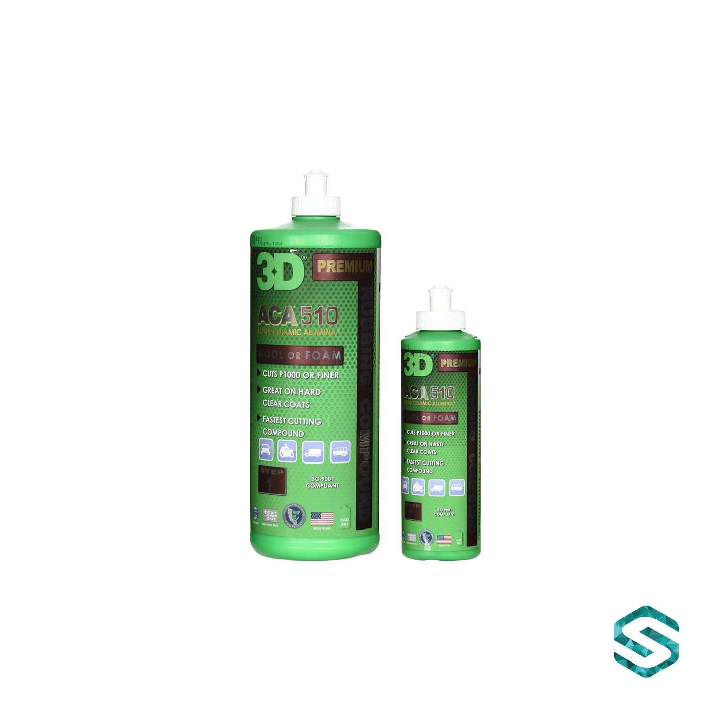 3D - ACA X-TRA 510 Heavy Cutting Politur, 237ml & 946ml