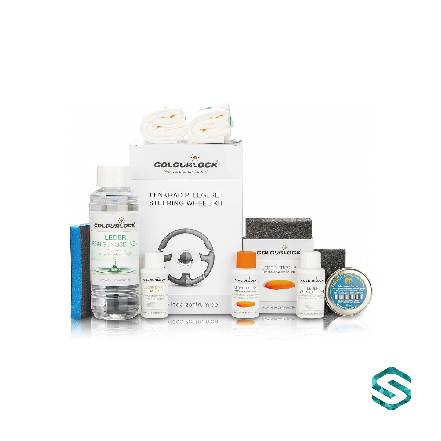 Colourlock - Lenkrad Reparatur-Set schwarz