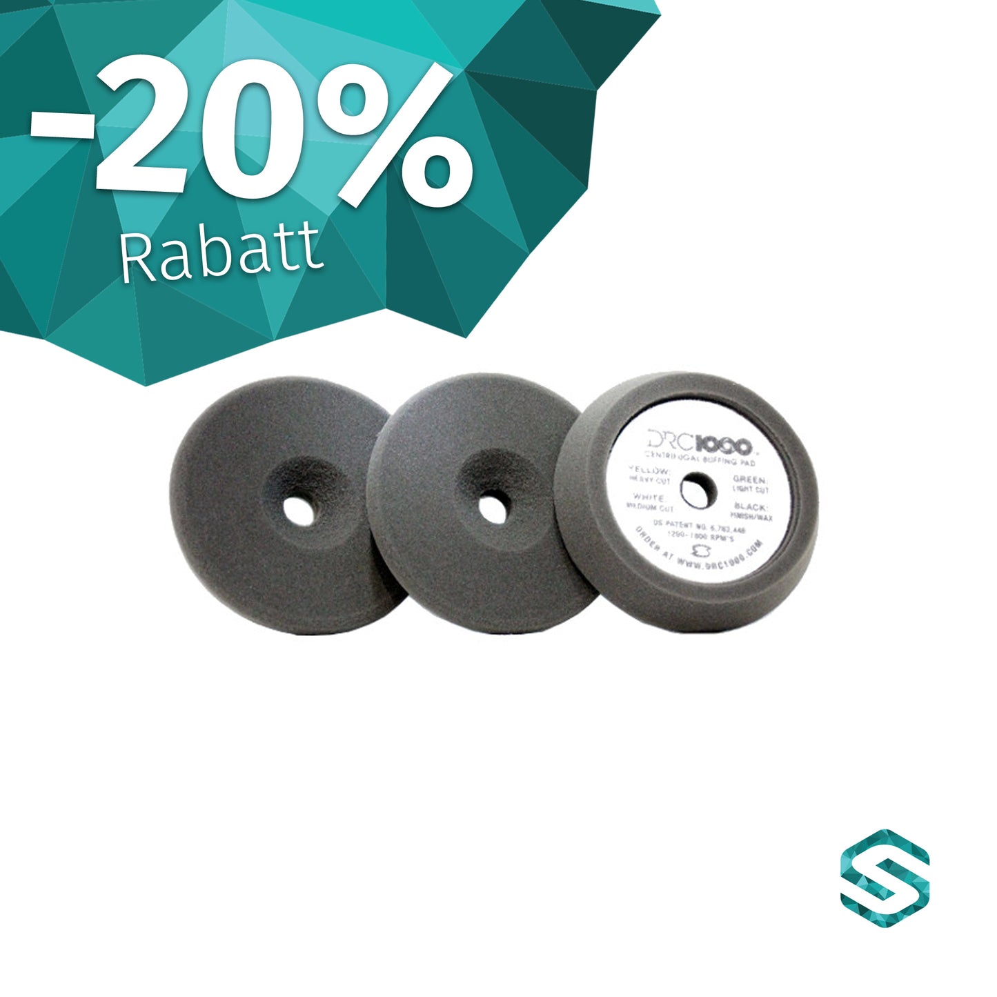 % SALE 20% GÜNSTIGER - DRC1000 - Finishing/WAX Pad black, 115mm