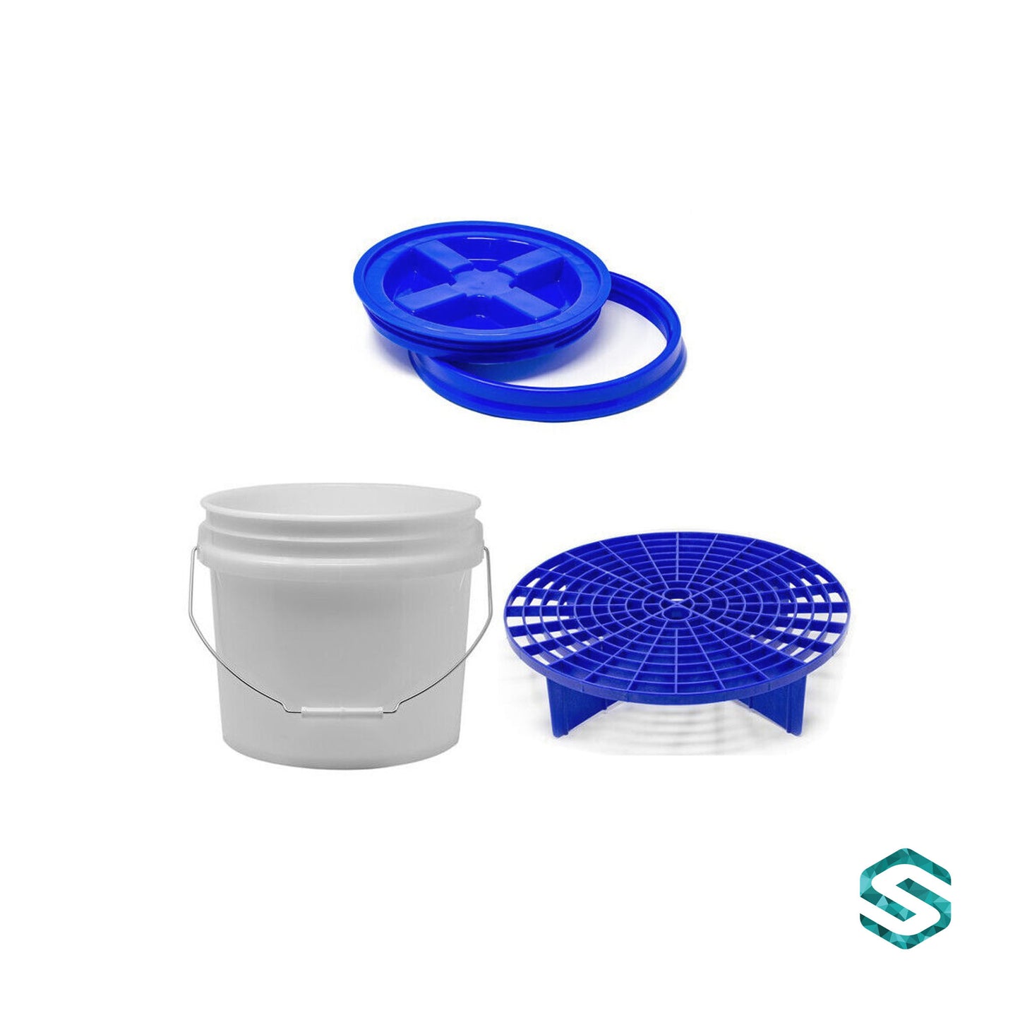 Grit Guard - 13,5l Eimer, Gamma Seal Deckel und Eimereinsatz, SET