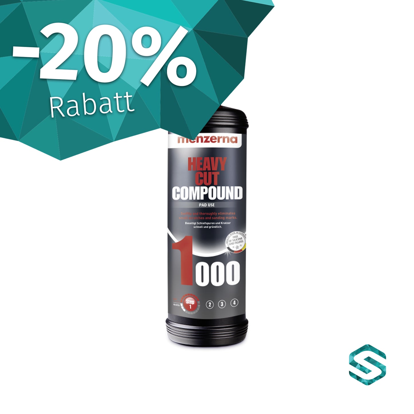 % SALE 20% GÜNSTIGER - Menzerna - 1000 Heavy Cut Compound, 1000ml