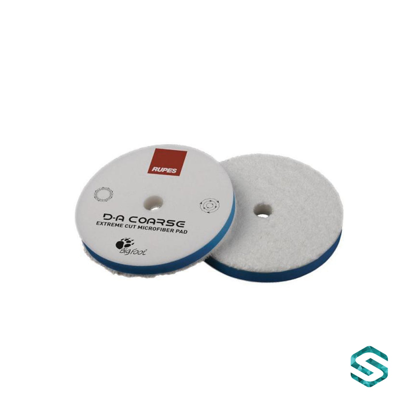 Rupes - Microfaserpad, D-A Coarse Extreme Cut Microfiber Pad, Ø75mm & Ø125mm