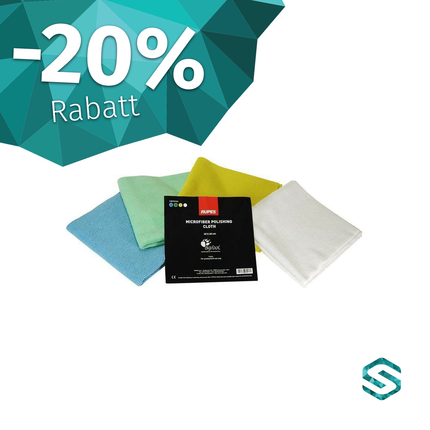 % SALE 20% GÜNSTIGER - Rupes - Microfasertücher 4er Set