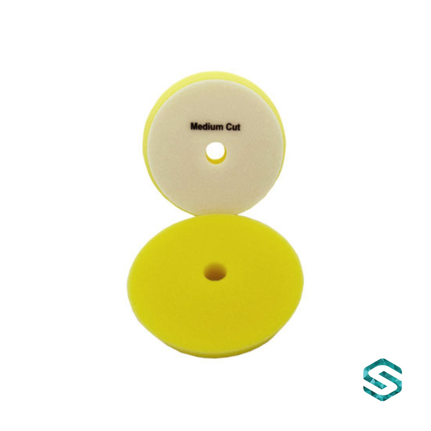 ZAX - Pad Polierschwamm, Medium Cut gelb Ø125mm / Ø75mm